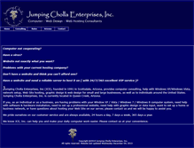 Tablet Screenshot of jumpingcholla.com